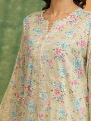 edenrobe Premium Embroidered Lawn Unstitched 2Pc Suit EWU5V1-31468ST
