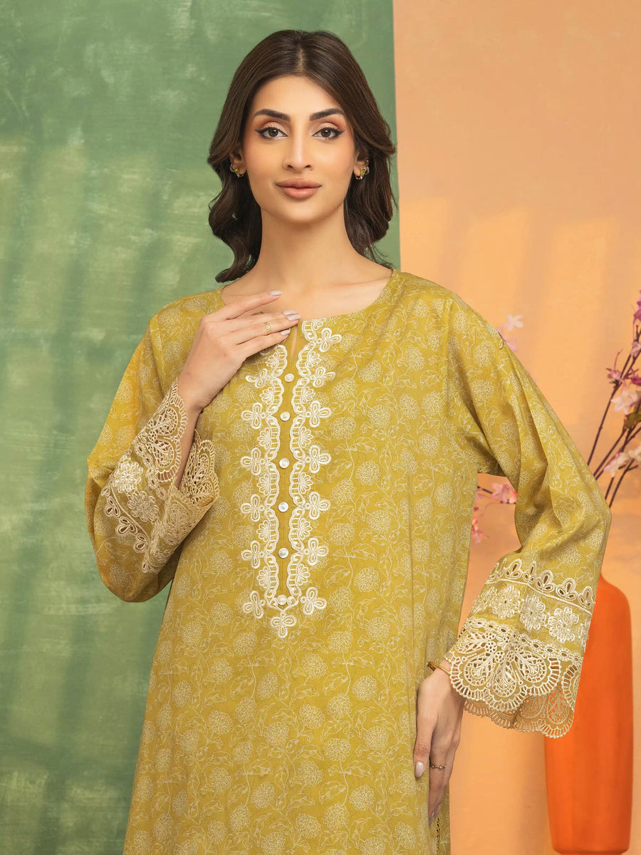 edenrobe Premium Lawn Unstitched Embroidered 2Pc Suit EWU5V1-31471ST