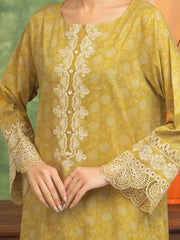edenrobe Premium Lawn Unstitched Embroidered 2Pc Suit EWU5V1-31471ST