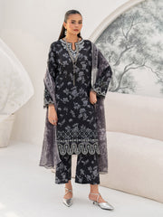edenrobe Premium Lawn Unstitched Embroidered 3Pc Suit EWU5V1-31476