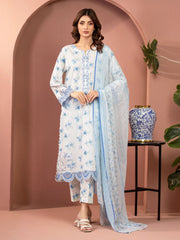 edenrobe Premium Embroidered Lawn Unstitched 3Pc Suit EWU5V1-31488