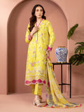 edenrobe Premium Embroidered Lawn Unstitched 3Pc Suit EWU5V1-31493