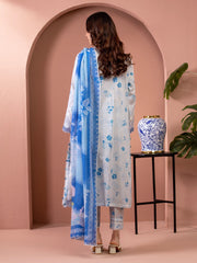 edenrobe Premium Lawn Unstitched Embroidered 3Pc Suit EWU5V1-31494