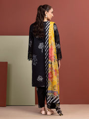 edenrobe Premium Lawn Unstitched Embroidered 3Pc Suit EWU5V1-31496