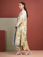 edenrobe Premium Lawn Unstitched Embroidered 3Pc Suit EWU5V1-31498