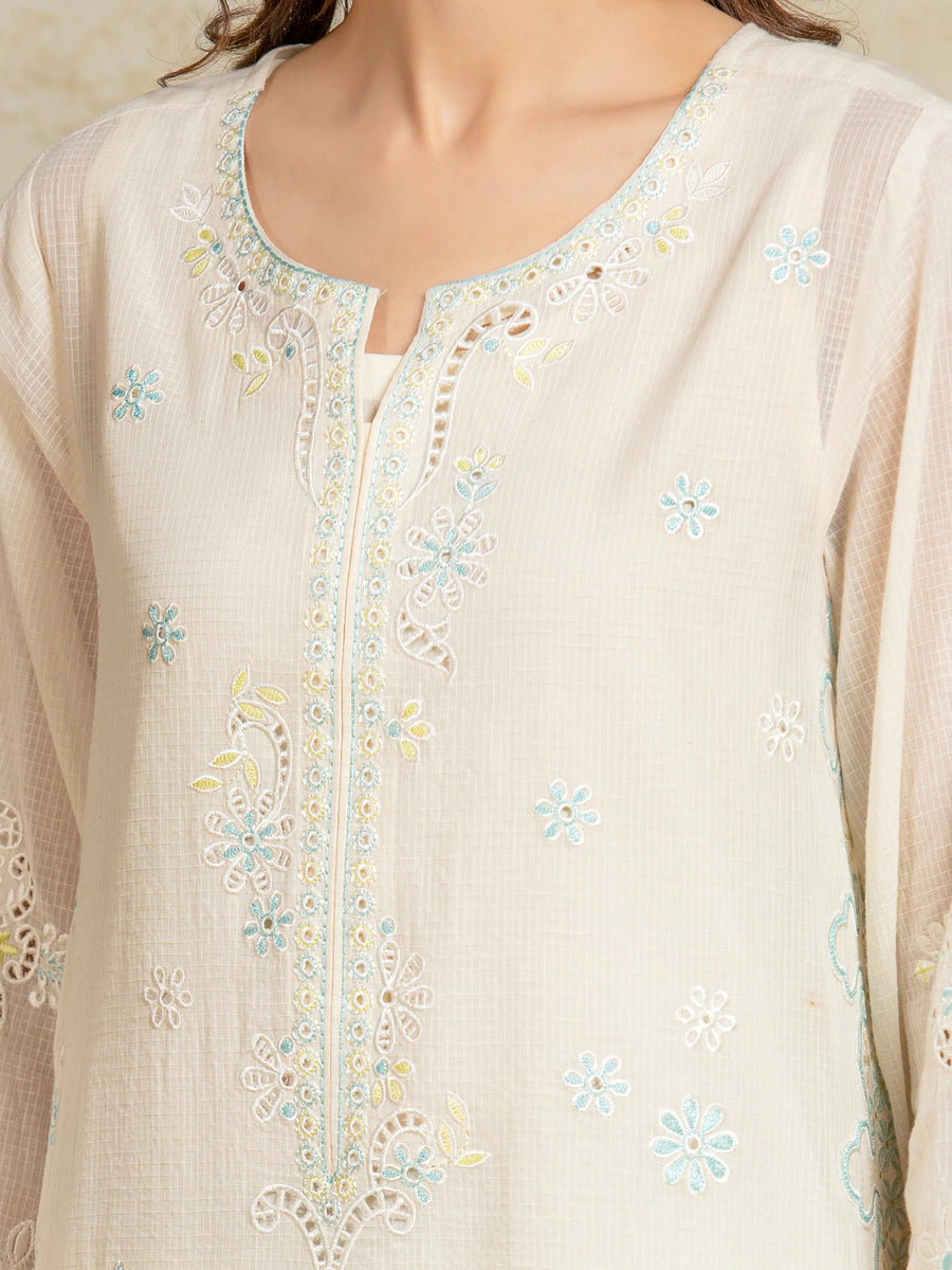 edenrobe Premium Festive Unstitched Cambric 3Pc Suit EWU5V1-31700