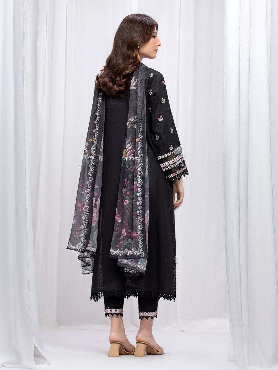 edenrobe Premium Festive Unstitched Lawn 3Pc Suit EWU5V1-31701