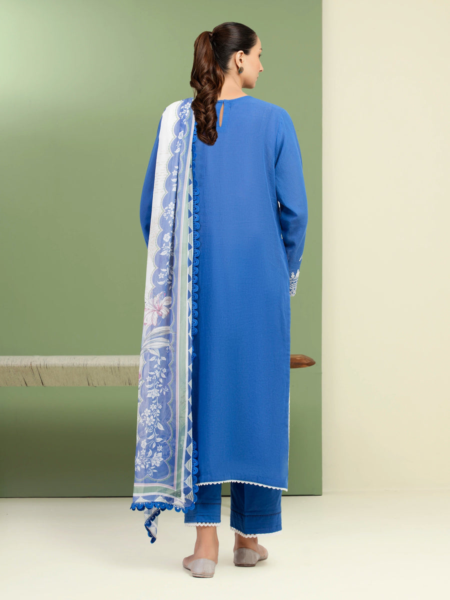 edenrobe Premium Lawn Unstitched Embroidered 3Pc Suit EWU5V1-31703