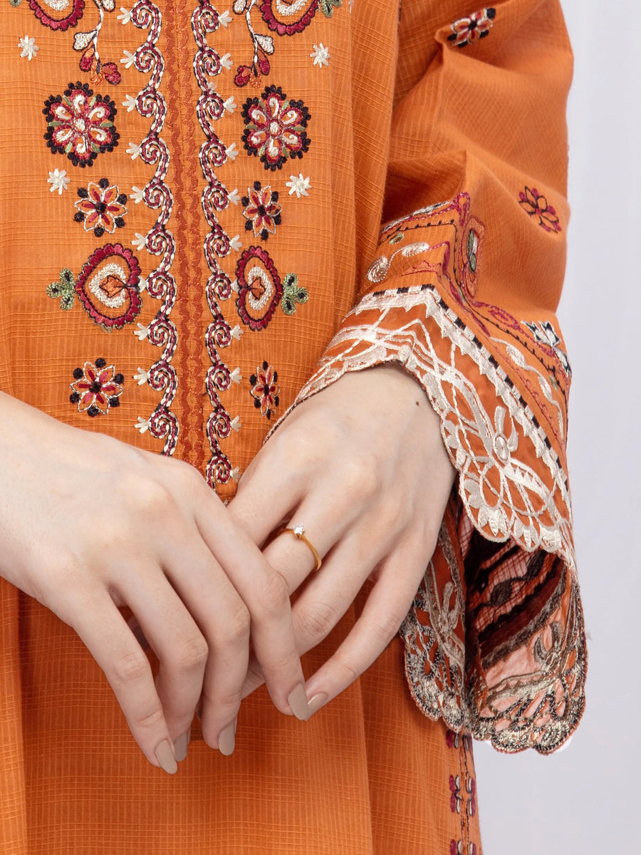 edenrobe Premium Festive Unstitched Lawn 3Pc Suit EWU5V1-31705