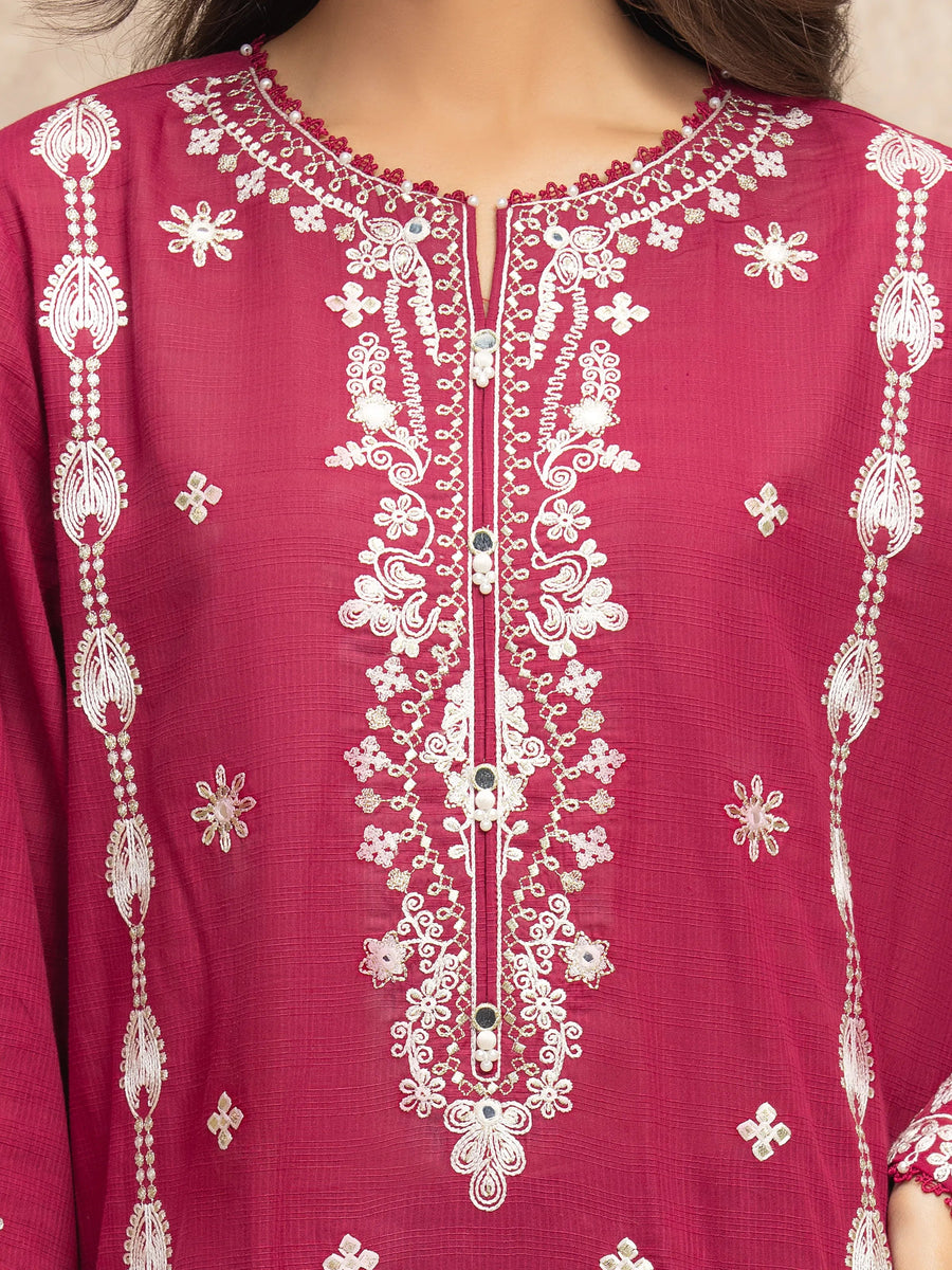 edenrobe Premium Festive Unstitched Lawn 3Pc Suit EWU5V1-31706
