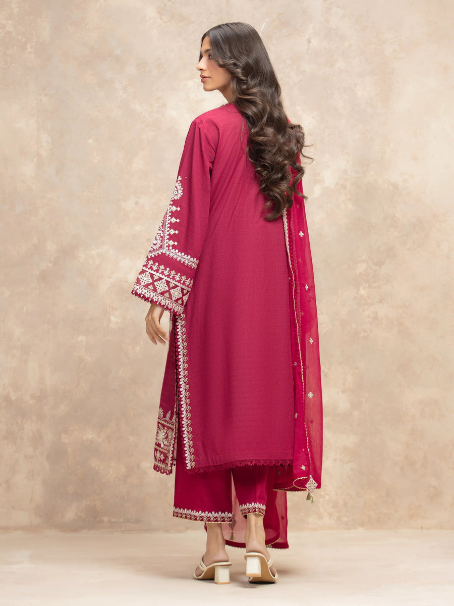 edenrobe Premium Festive Unstitched Lawn 3Pc Suit EWU5V1-31706