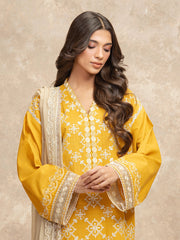 edenrobe Premium Festive Unstitched Lawn 3Pc Suit EWU5V1-31707