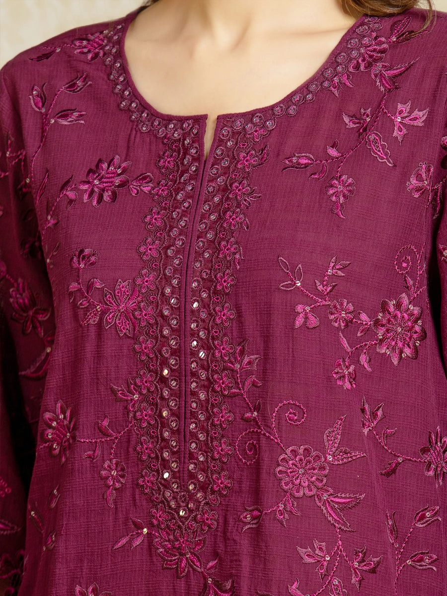 edenrobe Premium Festive Unstitched Lawn 3Pc Suit EWU5V1-31708