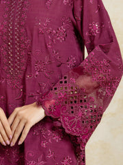 edenrobe Premium Festive Unstitched Lawn 3Pc Suit EWU5V1-31708