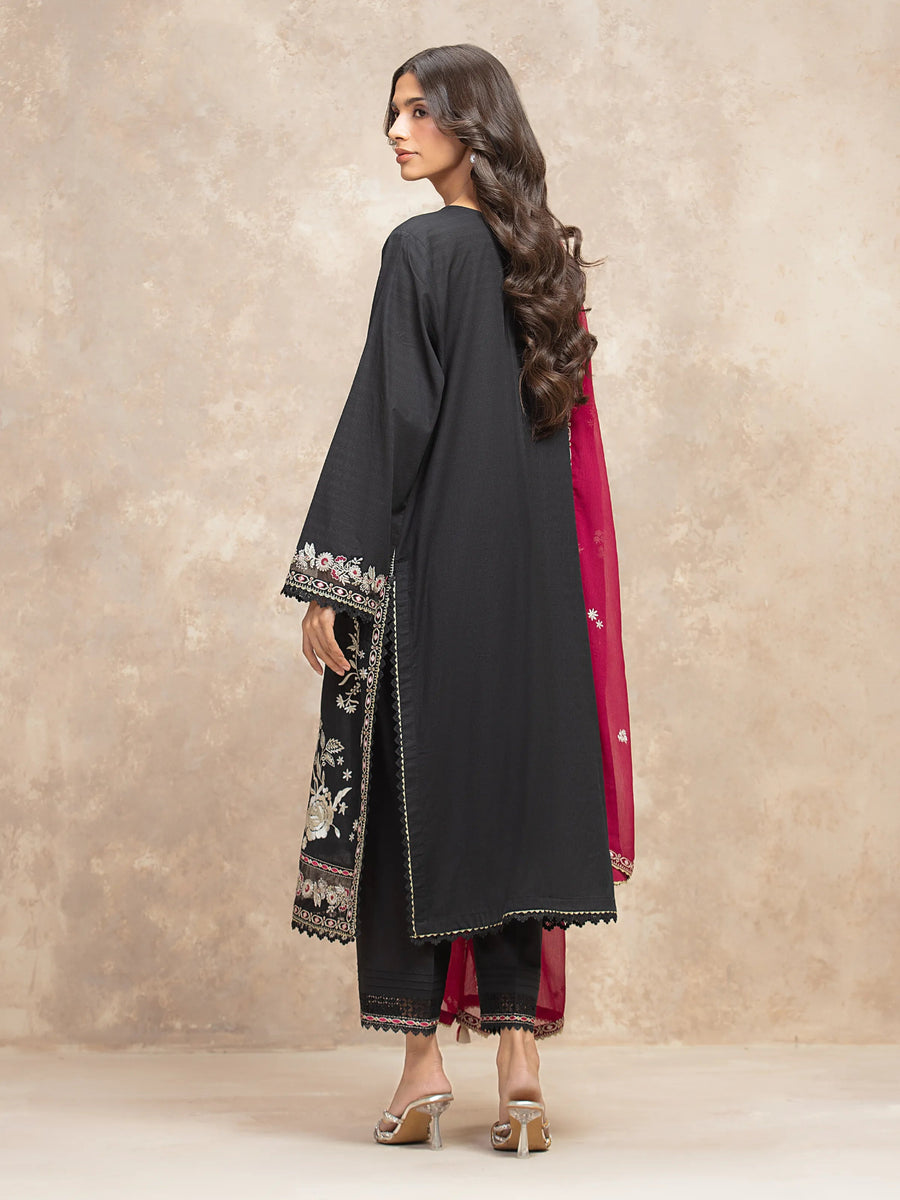 edenrobe Premium Festive Unstitched Lawn 3Pc Suit EWU5V1-31709