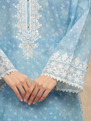 edenrobe Premium Festive Unstitched Lawn 3Pc Suit EWU5V1-31876