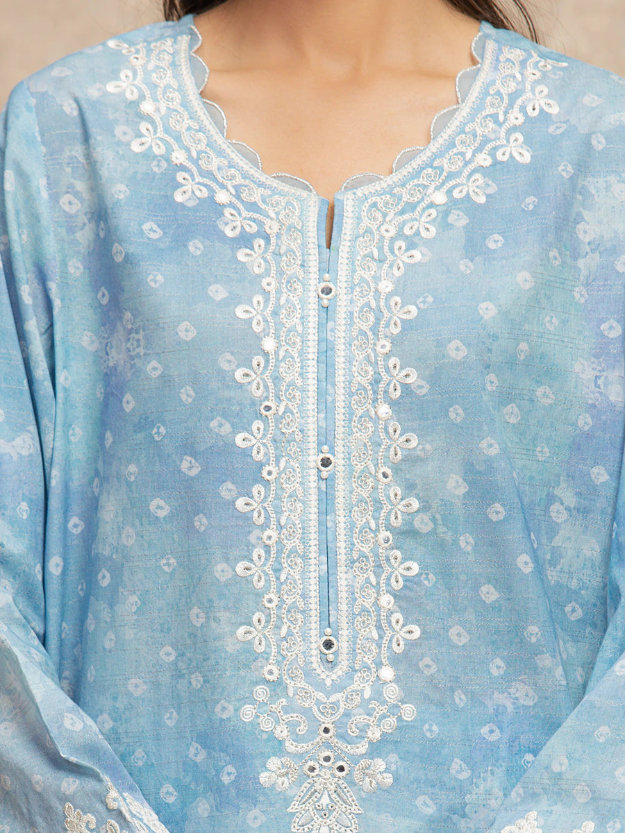 edenrobe Premium Festive Unstitched Lawn 3Pc Suit EWU5V1-31876