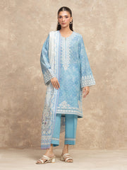 edenrobe Premium Festive Unstitched Lawn 3Pc Suit EWU5V1-31876