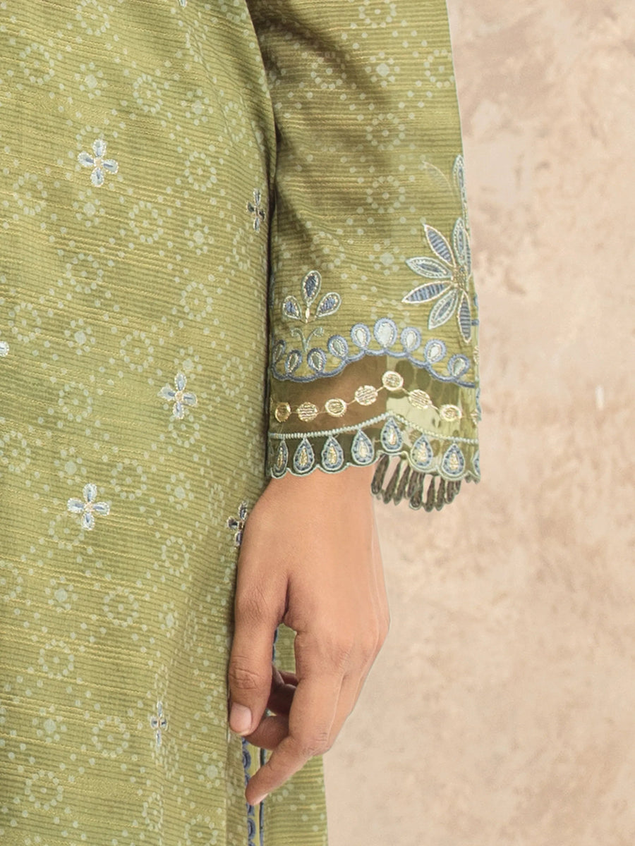 edenrobe Premium Festive Unstitched Lawn 3Pc Suit EWU5V1-31877