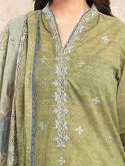 edenrobe Premium Festive Unstitched Lawn 3Pc Suit EWU5V1-31877