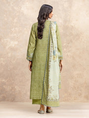 edenrobe Premium Festive Unstitched Lawn 3Pc Suit EWU5V1-31877