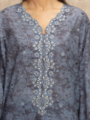 edenrobe Premium Festive Unstitched Lawn 3Pc Suit EWU5V1-31878
