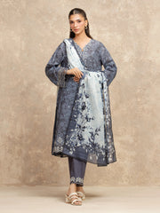 edenrobe Premium Festive Unstitched Lawn 3Pc Suit EWU5V1-31878