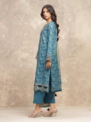 edenrobe Premium Festive Unstitched Zari Lawn 3Pc Suit EWU5V1-31879