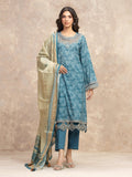 edenrobe Premium Festive Unstitched Zari Lawn 3Pc Suit EWU5V1-31879