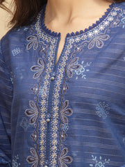 edenrobe Premium Festive Unstitched Lawn 3Pc Suit EWU5V1-31881