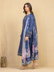 edenrobe Premium Festive Unstitched Lawn 3Pc Suit EWU5V1-31881