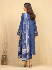 edenrobe Premium Festive Unstitched Lawn 3Pc Suit EWU5V1-31881