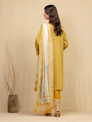 edenrobe Premium Festive Unstitched Slub Lawn 3Pc Suit EWU5V1-31901