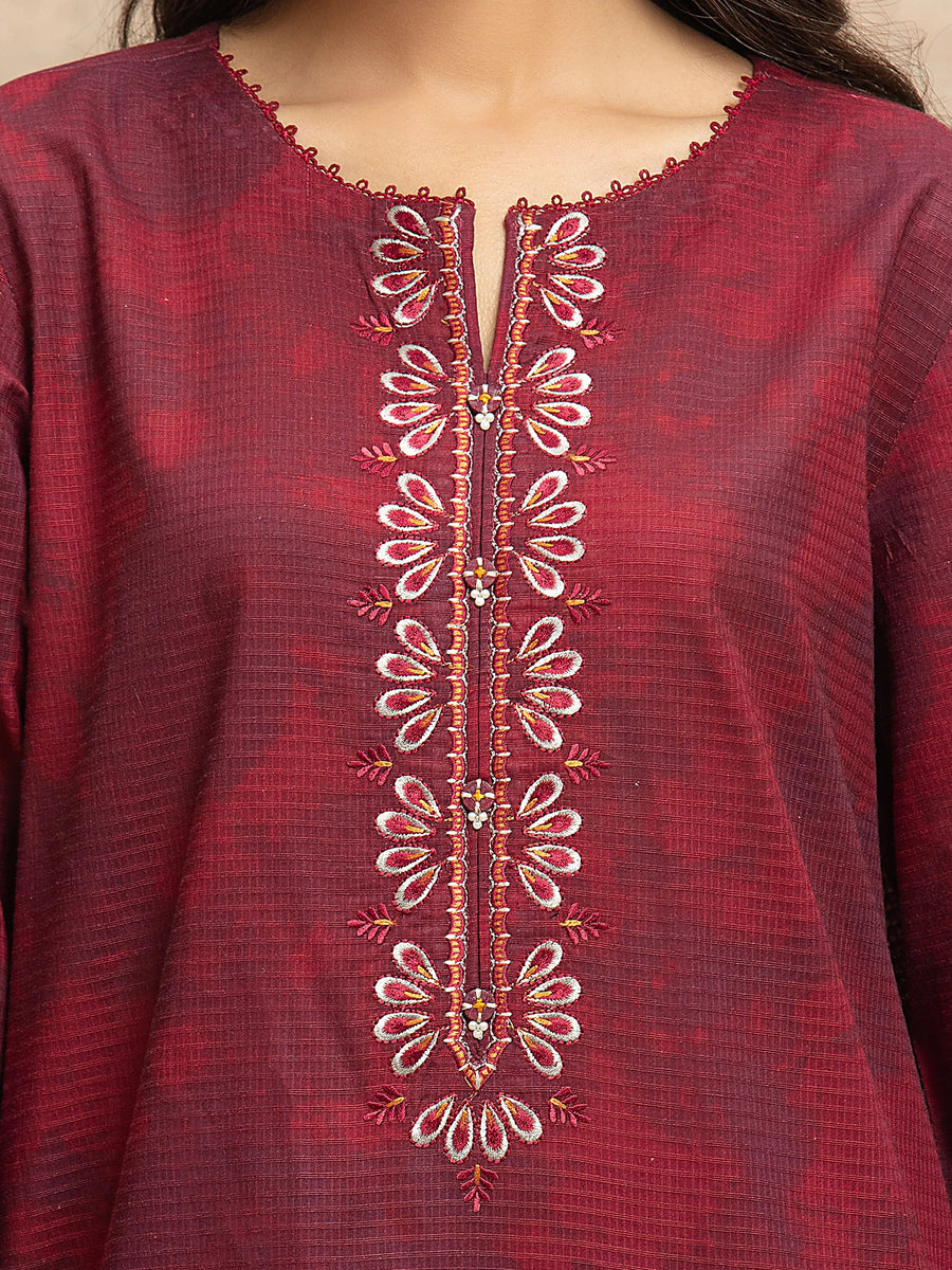 edenrobe Premium Festive Unstitched Lawn 3Pc Suit EWU5V1-31904