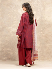 edenrobe Premium Festive Unstitched Lawn 3Pc Suit EWU5V1-31904