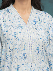 edenrobe Premium Festive Unstitched Raw Silk 3Pc Suit EWU5V16-30217