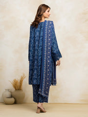 edenrobe Premium Festive Unstitched Raw Silk 3Pc Suit EWU5V16-30224