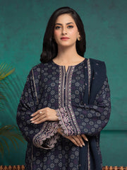 edenrobe Premium Festive Unstitched Raw Silk 3Pc Suit EWU5V16-30225