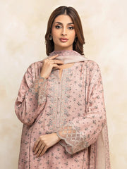 edenrobe Premium Festive Unstitched Raw Silk 3Pc Suit EWU5V16-30226