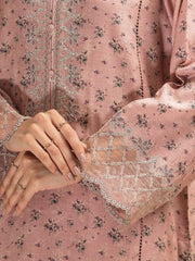 edenrobe Premium Festive Unstitched Raw Silk 3Pc Suit EWU5V16-30226