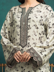 edenrobe Premium Festive Unstitched Raw Silk 3Pc Suit EWU5V16-30379