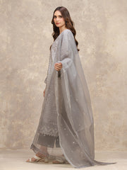 edenrobe Premium Embroidered Viscose Unstitched 3Pc Suit EWU5V19-32025