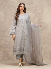 edenrobe Premium Embroidered Viscose Unstitched 3Pc Suit EWU5V19-32025