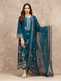 edenrobe Premium Embroidered Viscose Unstitched 3Pc Suit EWU5V19-32027
