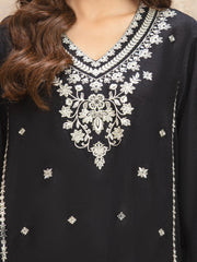 edenrobe Premium Embroidered Viscose Unstitched 3Pc Suit EWU5V19-32031