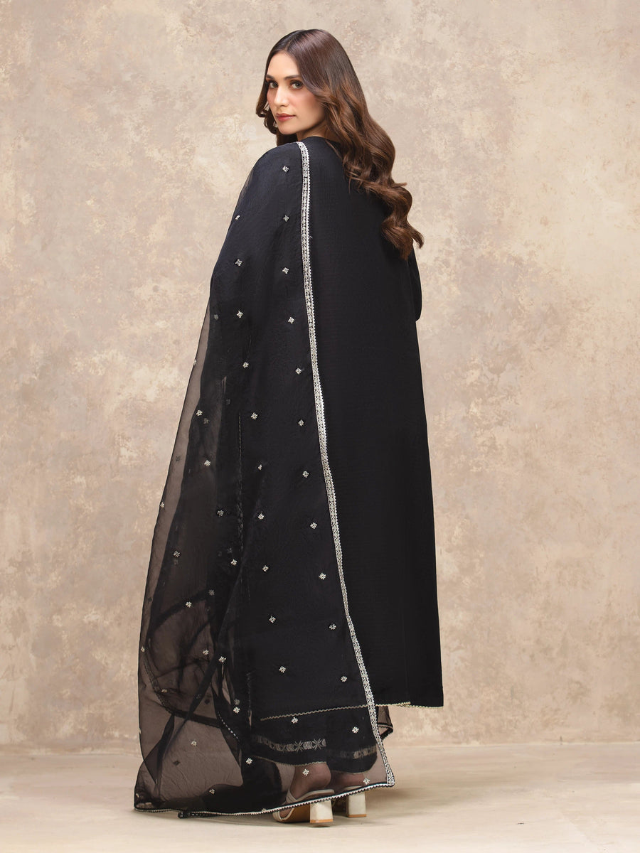 edenrobe Premium Embroidered Viscose Unstitched 3Pc Suit EWU5V19-32031