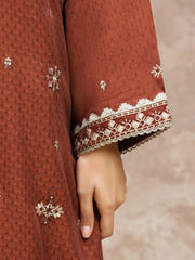 edenrobe Premium Embroidered Viscose Unstitched 3Pc Suit EWU5V19-32032