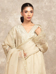edenrobe Premium Embroidered Viscose Unstitched 3Pc Suit EWU5V19-32046