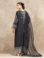 edenrobe Premium Embroidered Viscose Unstitched 3Pc Suit EWU5V19-32047