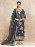 edenrobe Premium Embroidered Viscose Unstitched 3Pc Suit EWU5V19-32047